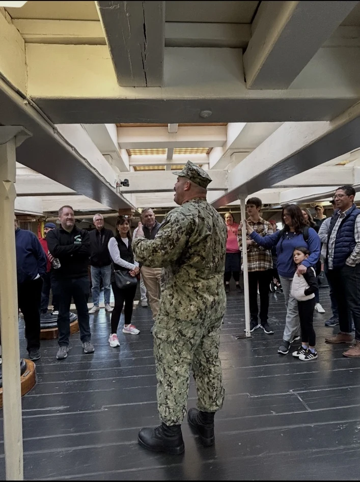 Live presentation aboard USS Constitution